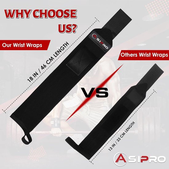 Sangles de poignet rembourrées de 5 mm pour le fitness - 60 cm - Entraînement musculaire pour femmes et hommes