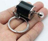 Versnellingsbak Sleutelhanger, Creatieve Auto Gear Shifter Model Sleutelhanger Sleutelhanger Auto Deelvormige Metalen Legering Sleutelhangers (Goud