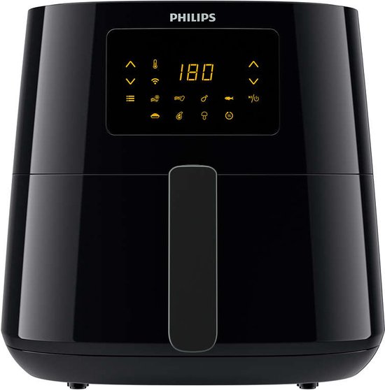 Foto: Philips hd9280 70 airfryer xl 6 2l 2000w zwart zilver