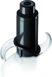 Een metalen hakmes voor een keukenmachine.