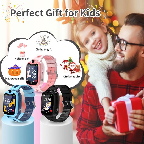 GPS Horloge Kind GPS Tracker Kind GPS Kinder Horloge GPS Horloge Kind Tracker GPS Horloge Kids GPS Horloge Kinderen Cadeau Idee Kinderen