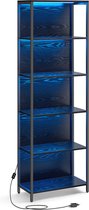Bol.com 6 –laags Boekenkast LED Verlichting 30.3X40X178.6 LED-lampjes 25 kleuren 6 helderheidsniveaus 10 knipperende modi 6 knip... aanbieding