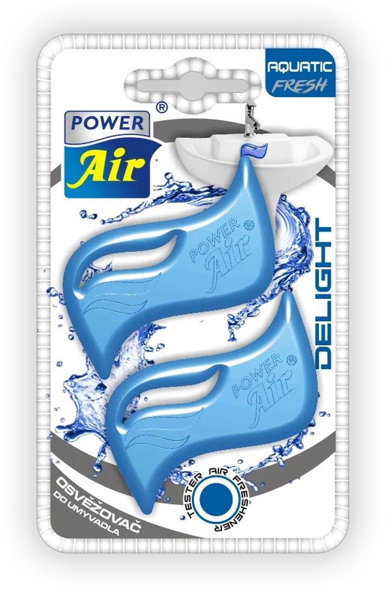 Power Air - Wasbak Geurverfrisser Aquatic Fresh- Langdurige Frisheid en Geurbestrijding