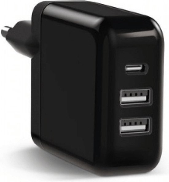 Keyco Clips Samsung KeyCo 3-in-1 Adapter 25W Zwart | bol