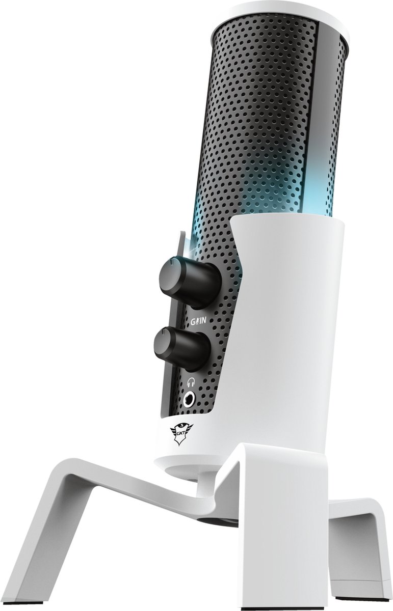 Trust GXT 258 Fyru - USB Streaming microfoon - PC en PS5 - Wit