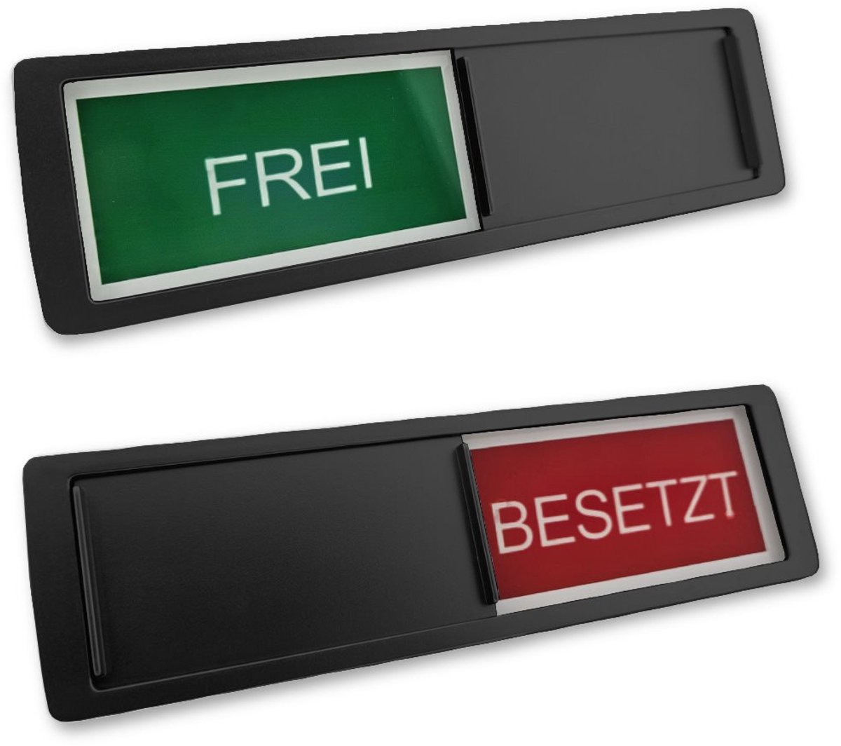 CombiCraft schuifbordje met "Frei-Besetzt" in zwart 178 x 50 mm - per 1 stuk