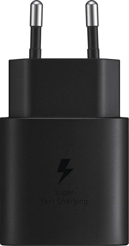 Geschikt Voor Samsung 25W PD 3.0 Super fast charger USB-C naar USB-C Kabel en Adapter - Zwart