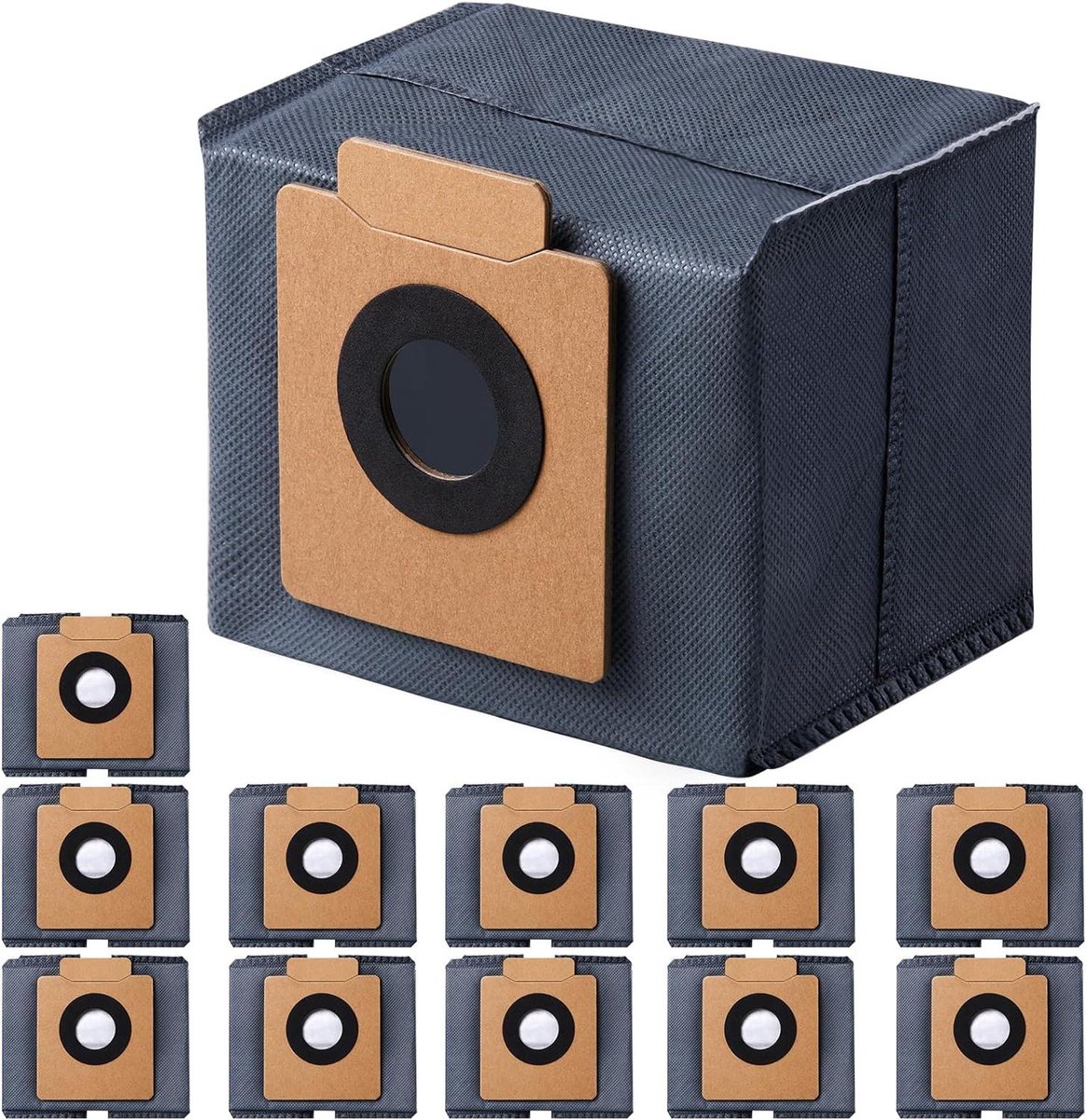 6 Pack Stofzakken geschikt voor Eufy X8 Pro / X10 Pro Omni Robot Vacuüm Zelf Leeg