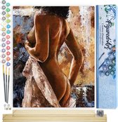 Belles courbes - 40x50 cm + cadre en bois DIY