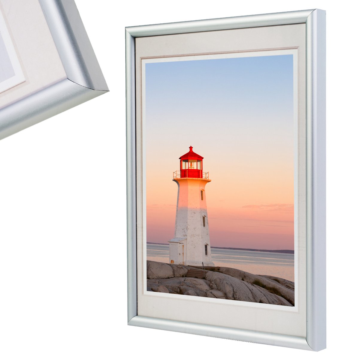 Dufco Aluminium fotolijst 18x24cm zilver