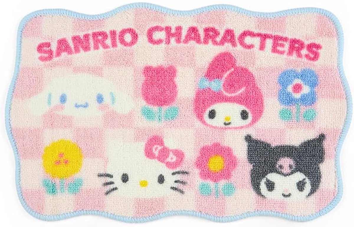 Pastel Checkered Mini Room Mat - Schattig Vloerkleed 35 x 55 cm