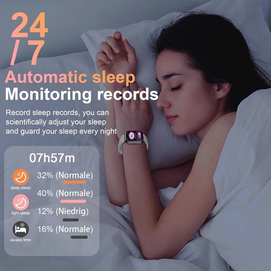 Smartwatch voor heren en dames, 1,91 inch fitnesshorloge met oproepen beantwoorden/beantwoorden, 110 sportfitnesstracker met stappenteller, slaap-hartslagmeter, SpO2, waterdicht IP68, smartwatch voor