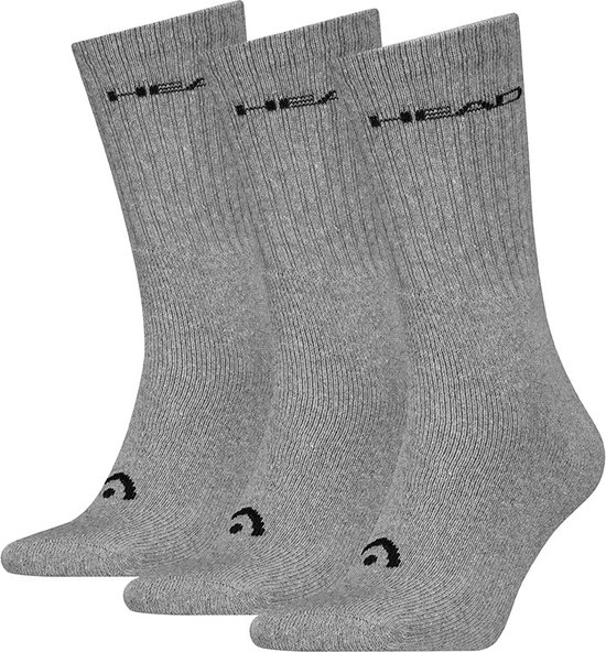 HEAD 3P chaussettes entraînement gris - 35-38