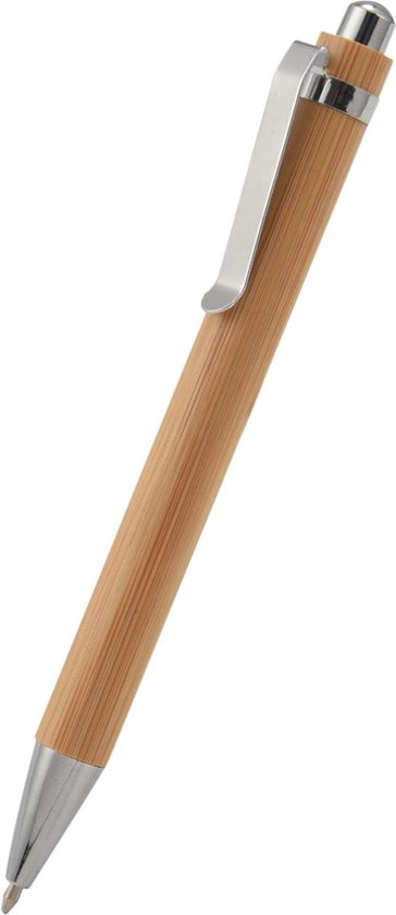 ITEA Bamboe balpen met drukknop bedrukken, vanaf 100 stuks