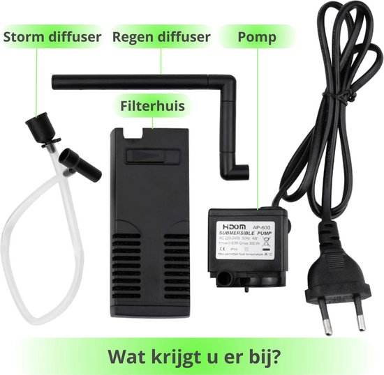 Aquariumfilter 300L/H 50L-70L – Aquarium filter pomp – Zuurstofpomp