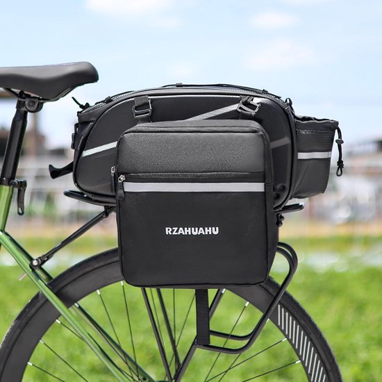 Sacoches De Vélo Arrière Double - 17 Litres - Imperméables - Pack Avec Réflecteurs