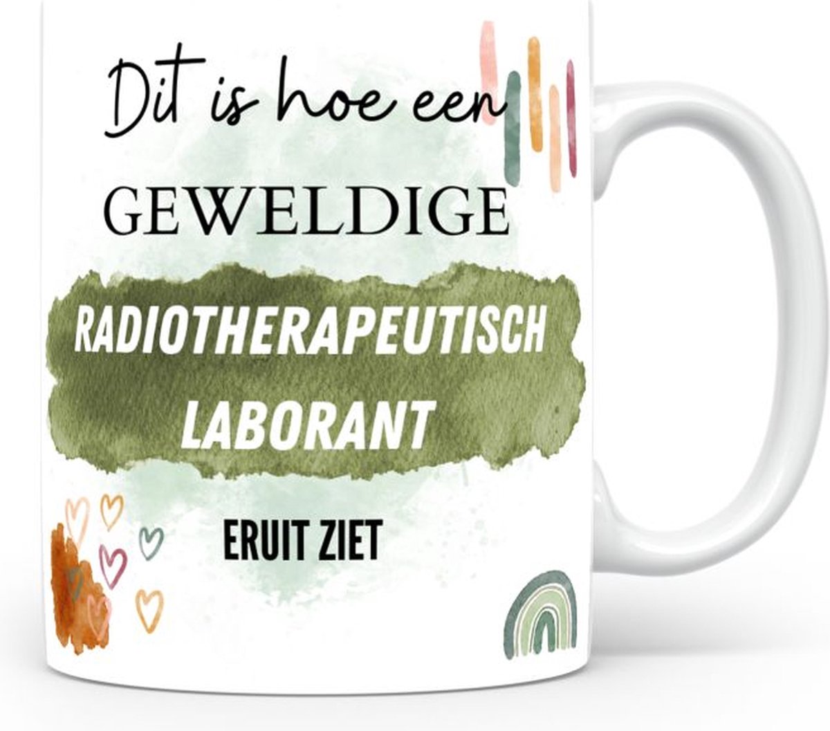 Mok bedrukken met beroep Radiotherapeutisch laborant
