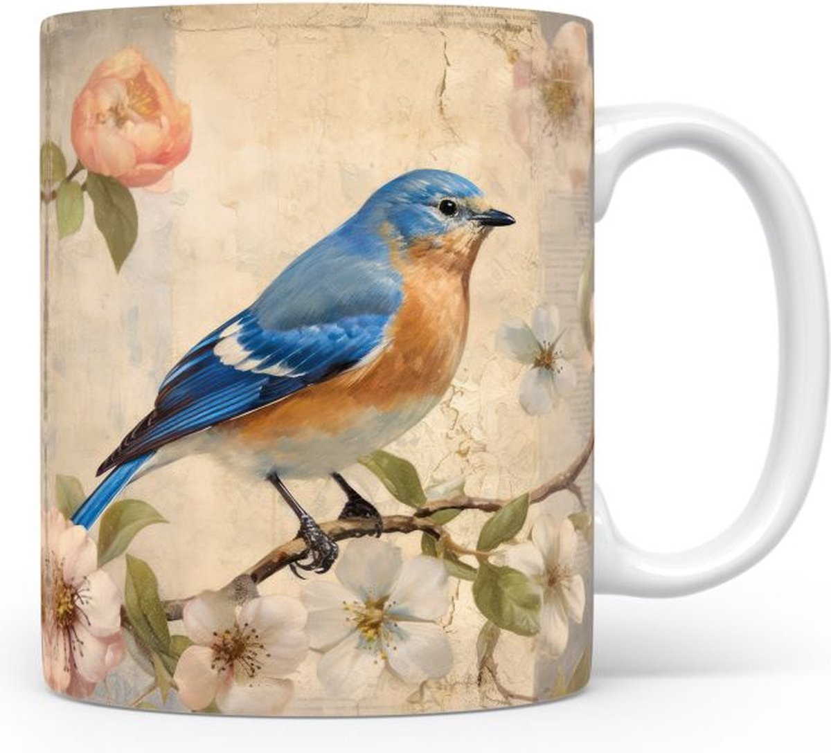 Mok met Oostelijke blauwe vogel