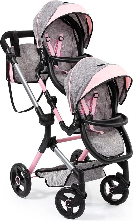 Twin Neo Tweeling poppenwagen verstelbare- zwenkbaar - Twin - €199,95
