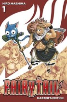 Fairy Tail Master's Edition 1, met Natsu en Happy in de hoofdrol. Naruto heeft een roze haar, Happy is een blauwe kat.