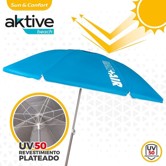 Aktive 62222 Beach Screen, 220 cm, Large Parasol
