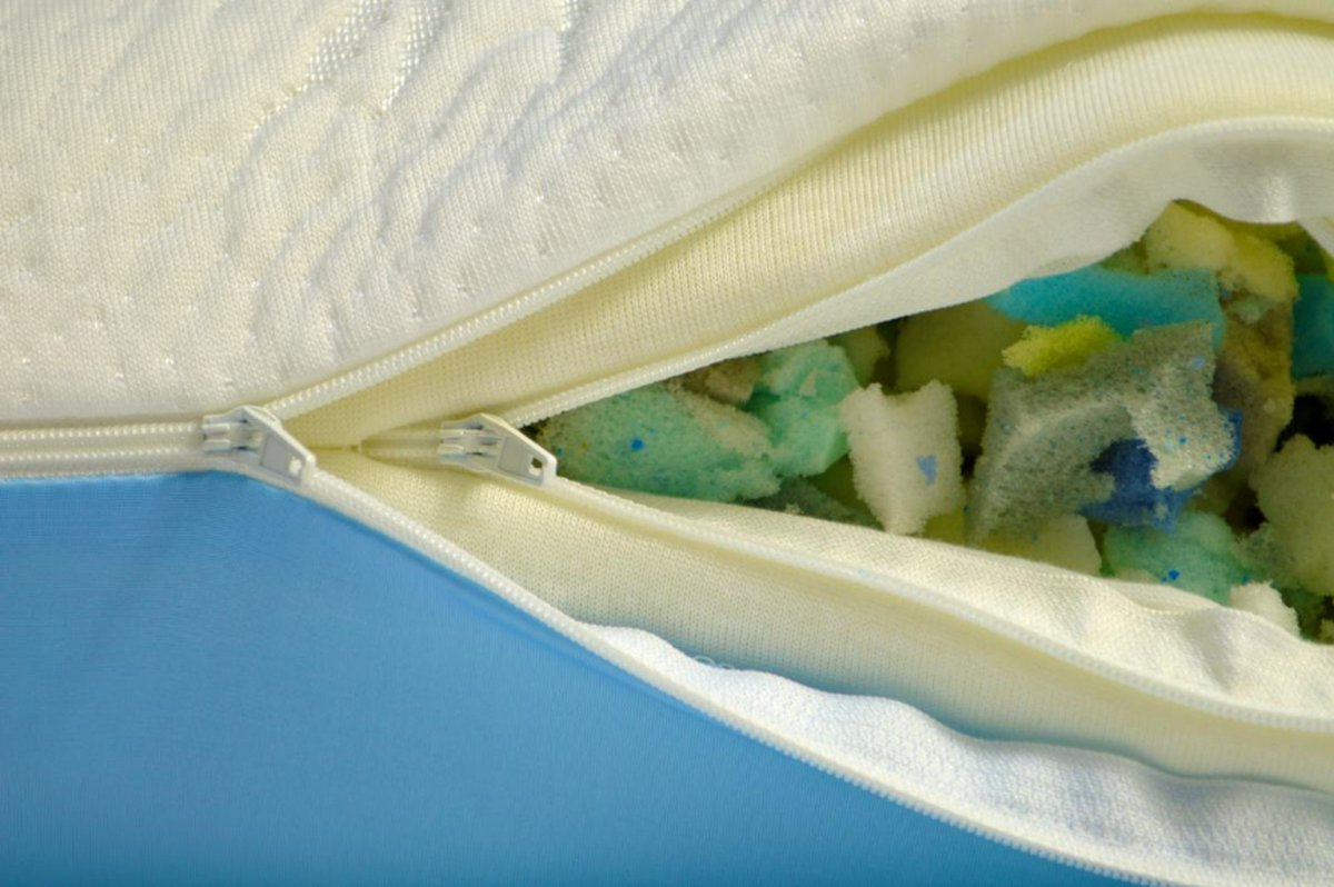 Ice Yarn Bamboo 3D Kussen - Bamboo - Zydante Swisstech® - Wit/Blauw