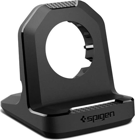 Spigen - Smartwatch Houder - Draadloos - Geschikt Voor Apple watch - Rugged Armor - Zwart