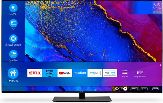 Dolby Vision HDR10 MEDION X15036 50'' Fire TV 4K – Dolby Vision, Dolby Atmos, Netflix, Prime Video, Alexa Intégrée