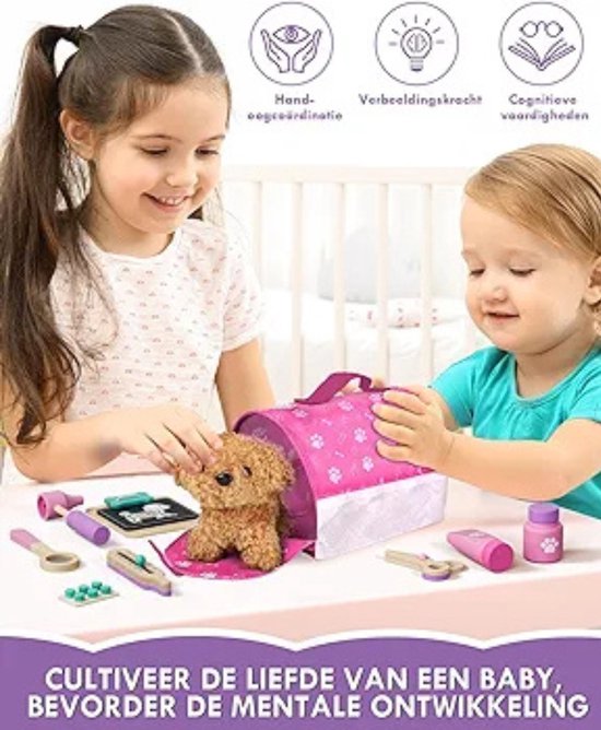 Houten Dierenarts Set in Koffer 9dlg. online kopen