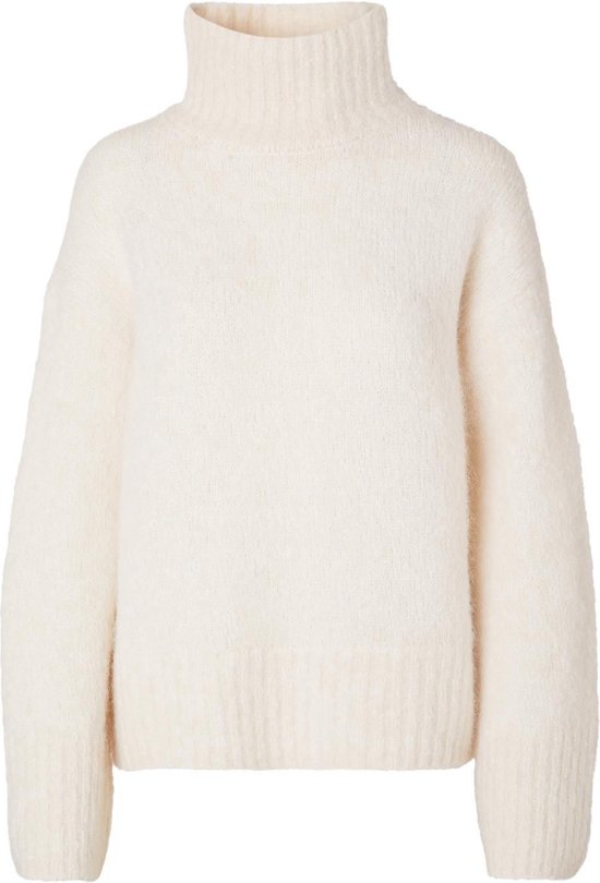 Gabella Ls Knit High-Neck W Birch