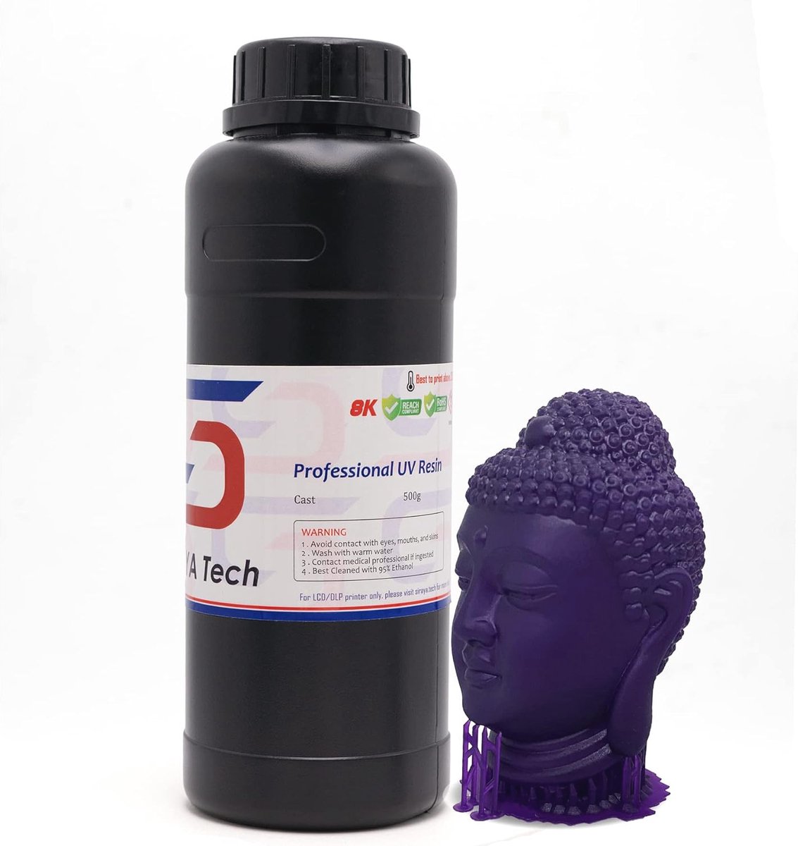 Gietbare 3D Printer Resin voor Hoge Resolutie Modellen - Paars (500g)