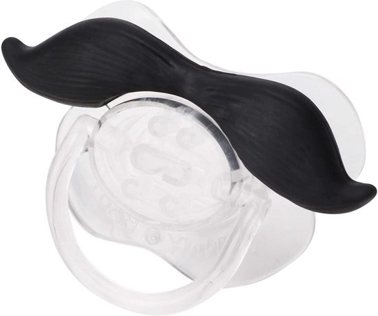 Sucette Funny - Sucette moustache embrassable mignonne - Sucette moustache - Silicone Eco- Sucette barbe Bébé