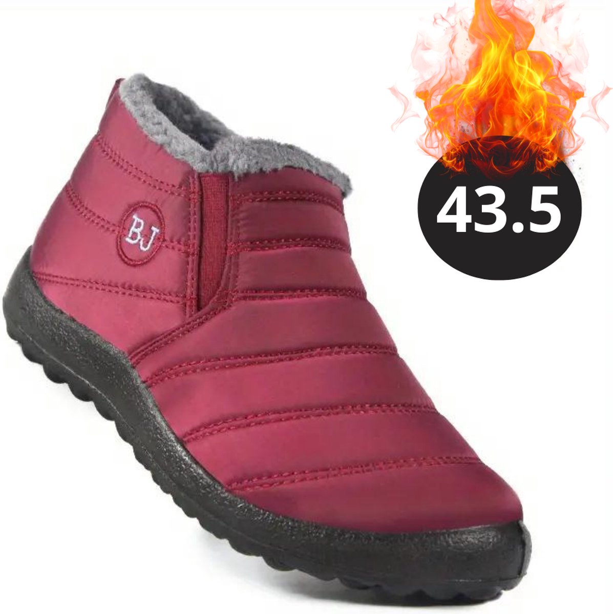 Nivard Snowboots Sneeuwschoenen Sneeuwboots Dames Wintersport Ski Skischoenen – 43.5 Laag Rood