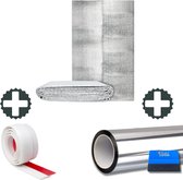 aghoer Glasvezelweefseltape, 10 cm x 30 m glasvezelweefsel