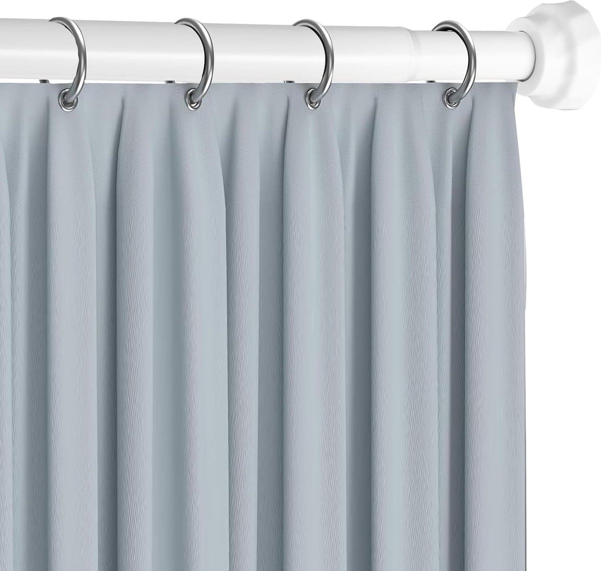 Rod&Trikin Douchegordijnstok, wit, curtain rod no drill, gordijnroede