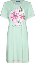 Chemise de nuit Pastunette pour femme à manches courtes - Fleur Verte - 44 - Vert.