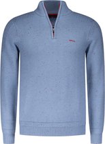 NZA - Blauwe pullover met halve rits - Brave Blue