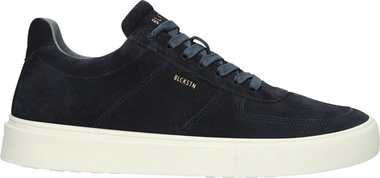 Blackstone Morgan Zg30 Navy Canvas LOW Sneaker Blauw Heren