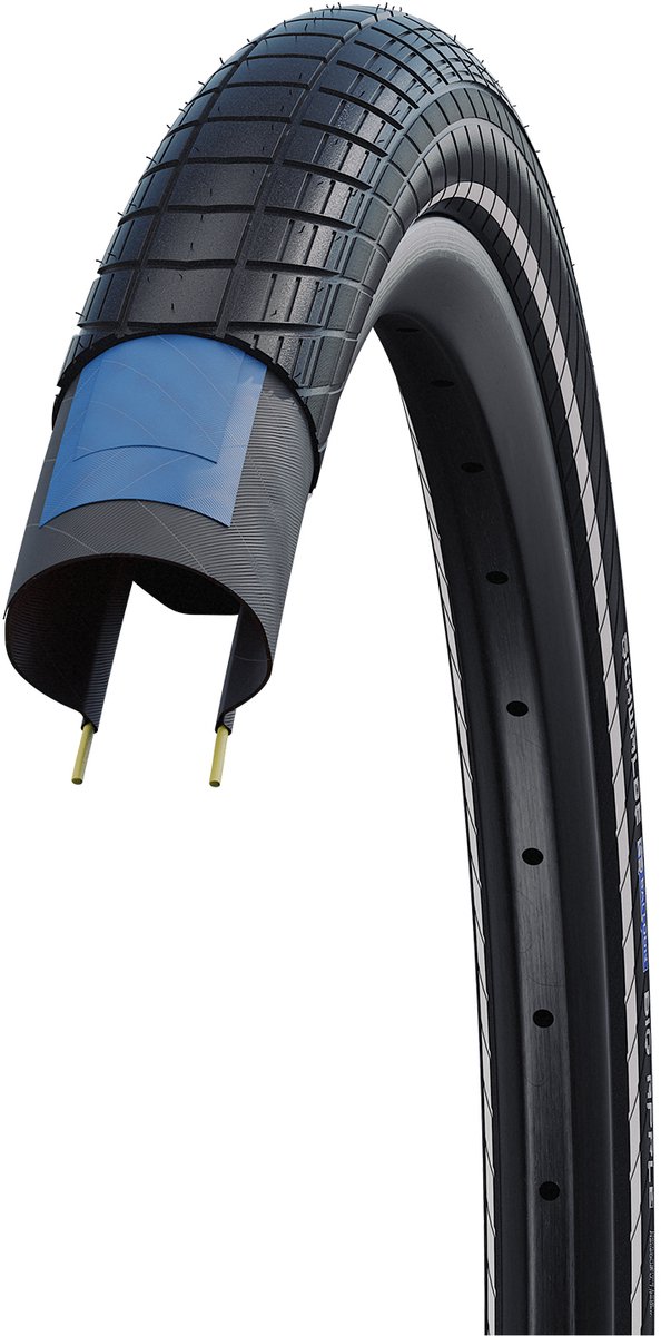 Schwalbe Luchtkussen band - Balloonbike - 28 x 2 inch/ 50-622 - ADDIX - 35 - 70 psi - Zwart van Schwalbe — afbeelding 2