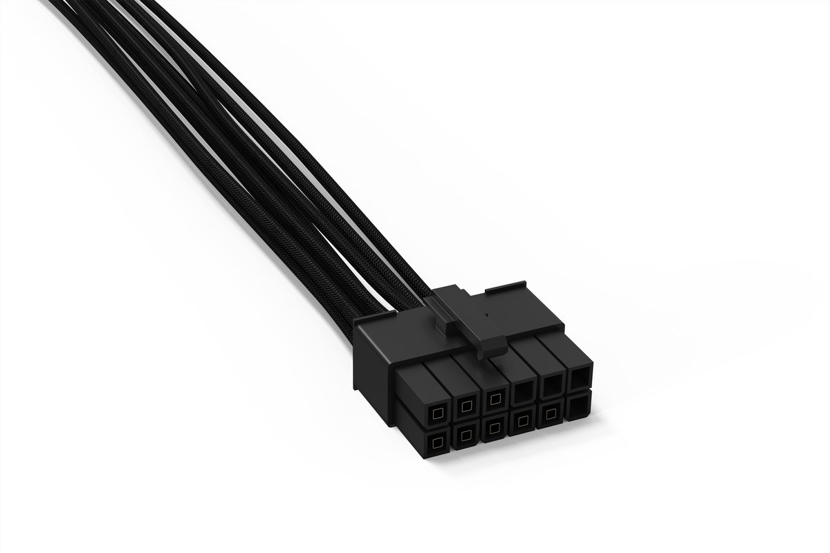 BeQuiet Stroom Aansluitkabel 0.6 m Zwart
