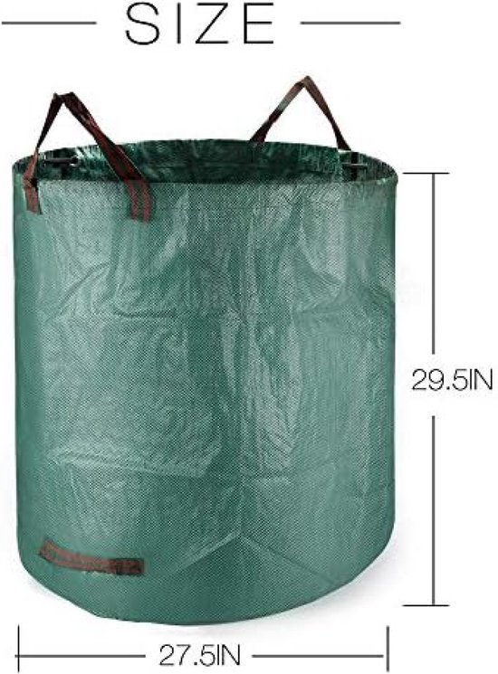 Sacs De Jardin NIUQIGE - Lot De 3 X 272 L, Robustes, Autoportants, Avec Poignées - Parfait Pour Déchets Verts, Feuilles, Tonte