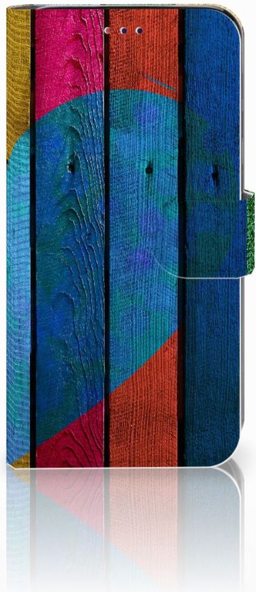 Samsung Galaxy A10 Book Style Case Wood Heart - Cadeau voor je Vriend