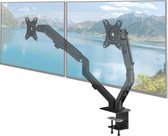 Bol.com Veerbevestiging 360° draaibaar voor 17-27 inch schermen - Snelle montage - Monitor arm voor 2 monitoren - Zwart aanbieding