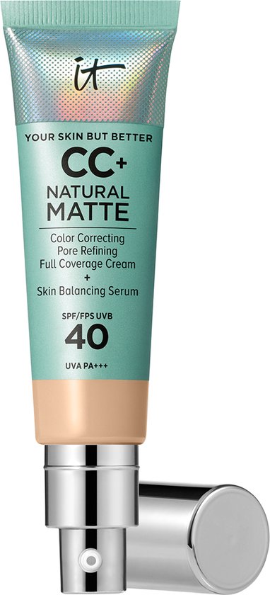 It Cosmetics Your Skin But Better CC+ Natural Matte SPF40 Foundation - Matte & Stralende Finish - Light - 32ml