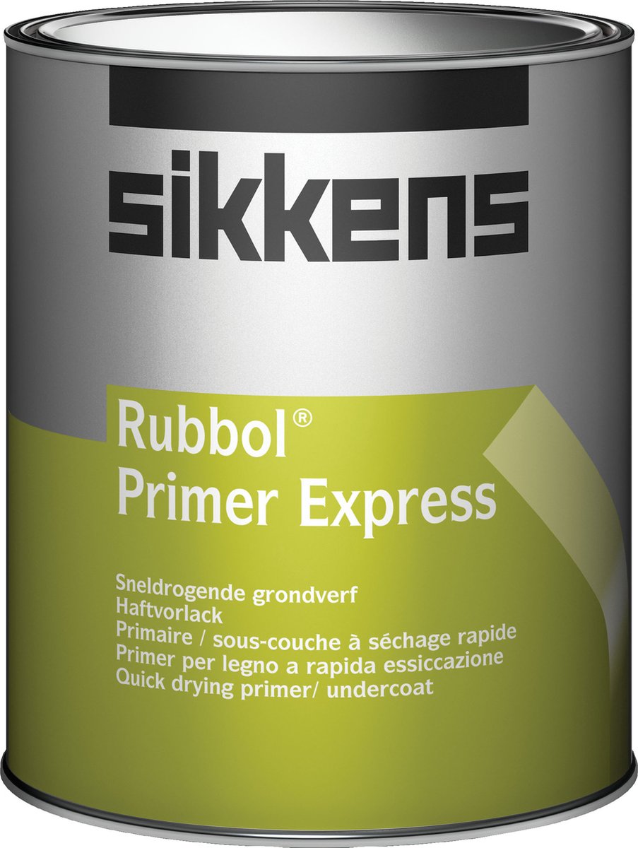 Sikkens Rubbol Primer Express Wit - 1 liter op kleur- Grondverf - Dekkend - Buiten - Mat -
