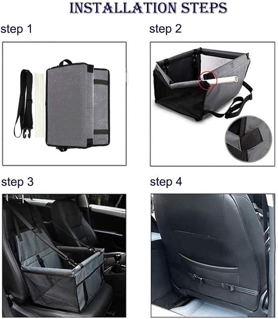 Voiture de panier de chien - chien de siège d’auto - chien de panier de voiture - voiture de siège de chien - coffre de voiture de panier de chien - voiture de coussin de chien - voiture de panier de Chiens