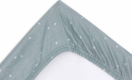 Jollein - Aankleedkussenhoes Jersey 50x70cm - Zachte Hoes Baby Aankleedkussen - Twinkling Sea Green — afbeelding 2