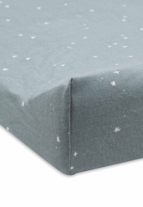 Jollein - Aankleedkussenhoes Jersey 50x70cm - Zachte Hoes Baby Aankleedkussen - Twinkling Sea Green — afbeelding 3