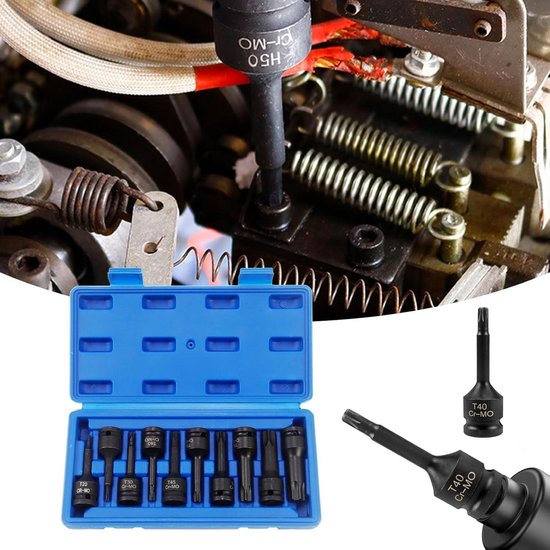 DELTACH 501210 Doppenset 1/2 | Torx, Inbus, Veeltand, Ribe | 40-delig | Automotive Line