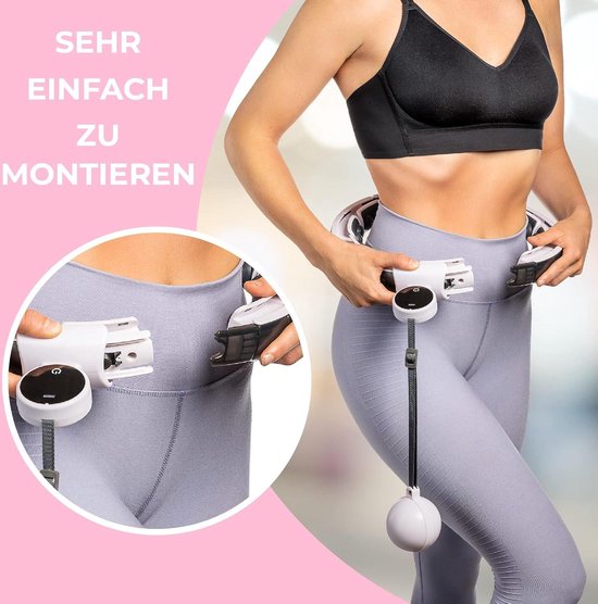 Smart Hoop voor volwassenen en beginners, hoelahoep met gewicht, 32